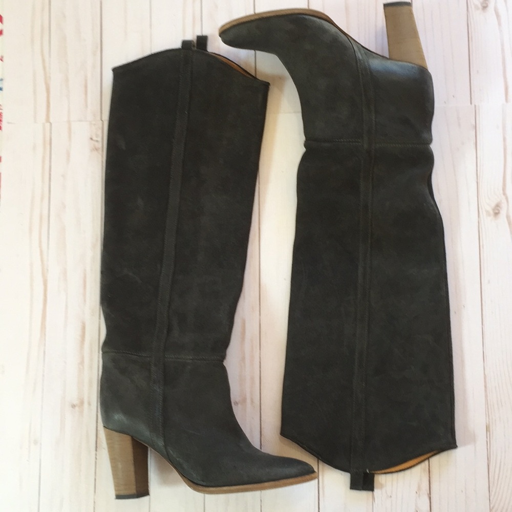 Isabel Marant Black Suede Boots Size 38